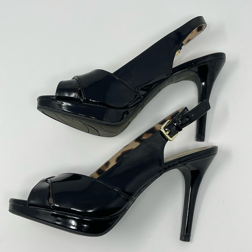 ‼️SOLD‼️Christian Siriano Black Patent 4” Heels - Picture 3 of 10